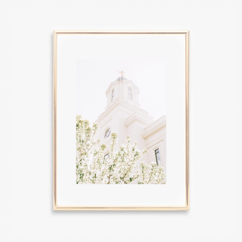 Cedar City Temple, Digital Picture, Cedar City Utah, Lds Print, Lds