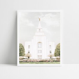Świątynia LDS w Kansas City, Missouri | obraz cyfrowy, artystyczne wykończenie | prezent LDS, sztuka ścienna LDS | wydruk ze świątyni, świątynia w Kansas City, świątynia w Kansas