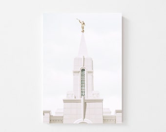 Templo de Bountiful, Utah (Iglesia de Jesucristo de los Santos de los Últimos Días) / Impresión digital / Acabado artístico / Arte del templo SUD, Decoración SUD, Templo / Templo de Bountiful / Mujeres Jóvenes