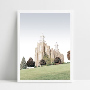 Logan Utah, LDS temple, digital image, artistic, lds gift, lds home, Utah temple, temple wedding, lds printable, temple image, Logan temple
