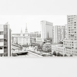 Philadelphia Pennsylvania LDS temple | digital image | artistic finish | Philly city photo, black and white | LDS temple art | Philly temple