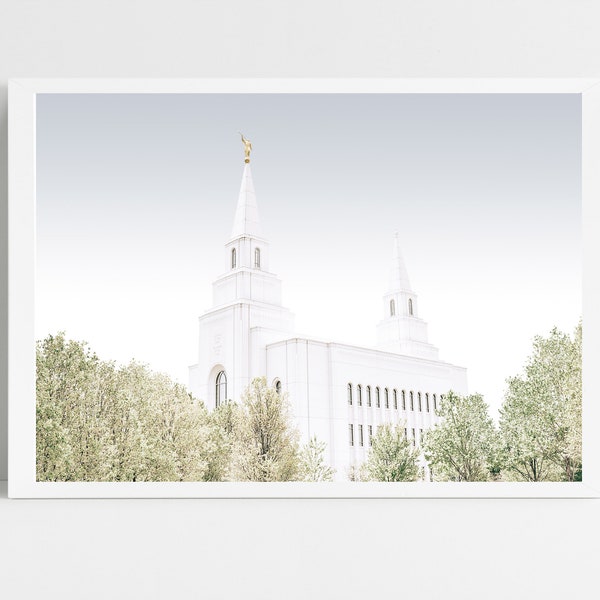 Kansas City, Missouri LDS temple | digital photo, artistic finish | lds gift, lds wall art | temple print, Kansas City temple, Kansas temple