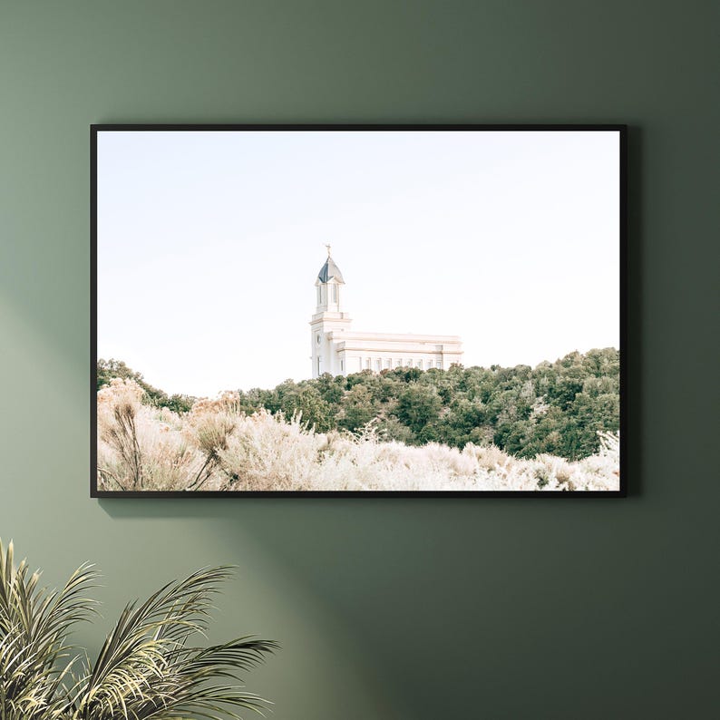 Cedar City Temple, Digital Picture, Cedar City Utah, Lds Print, Lds