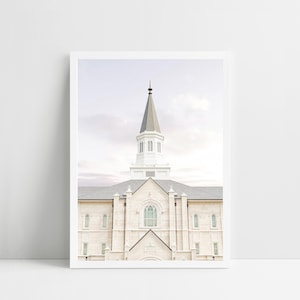 Foto del tempio di Taylorsville, immagine digitale, Taylorsville, Utah, stampa LDS, arredamento per la casa LDS, tempio UT, dono missionario, tempio di Taylorsville