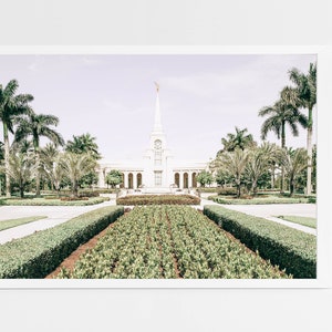 Fort Lauderdale, Florida LDS temple, digital photo | artistic finish, FL temple, temple gift, lds fathers day, temple print | Florida temple