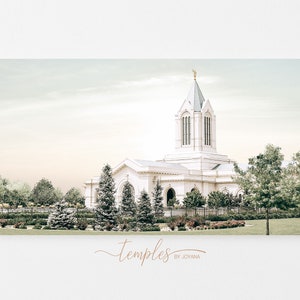 Fort Collins Colorado, LDS temple digital image, printable, temple gift, ft collins temple, temple art, artistic grainy finish, CO temple