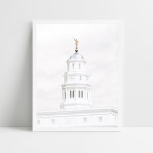 Nauvoo temple, digital photo, wall art, lds wedding gift, lds printable, temple photo, Nauvoo temple, modern christian art