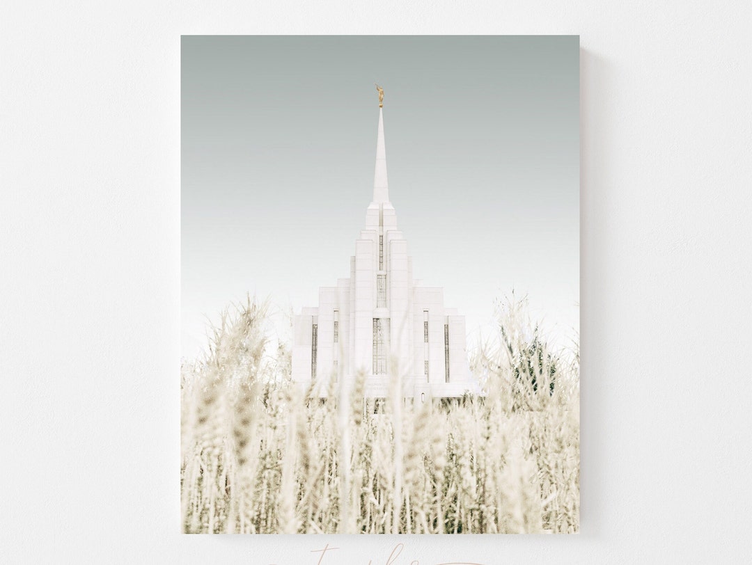 Rexburg Idaho LDS Temple | Digital Image | Artistic Finish | Lds ...