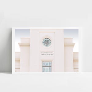 Cedar City temple, digital photo, Cedar City Utah, lds print, lds home decor, UT temple, missionary gift, Cedar City temple art