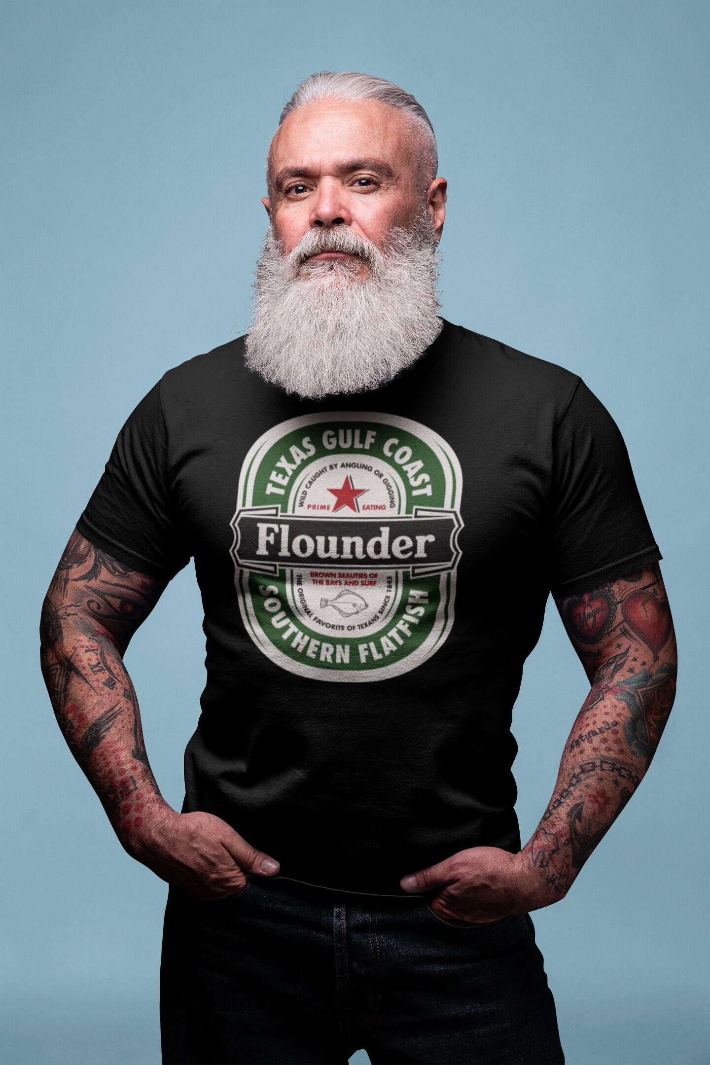 Flounder Beer Fishing Tshirt Etsy UK
