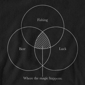 Beer, Fishing, Luck T-shirt
