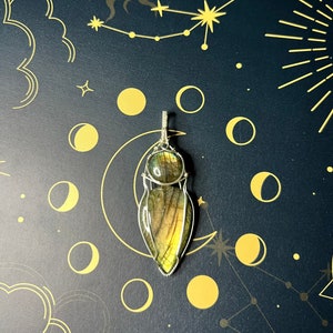 Double Labradorite pendant.