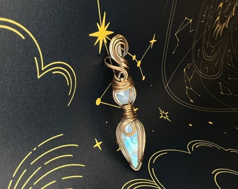 Double Moonstone Pendant.