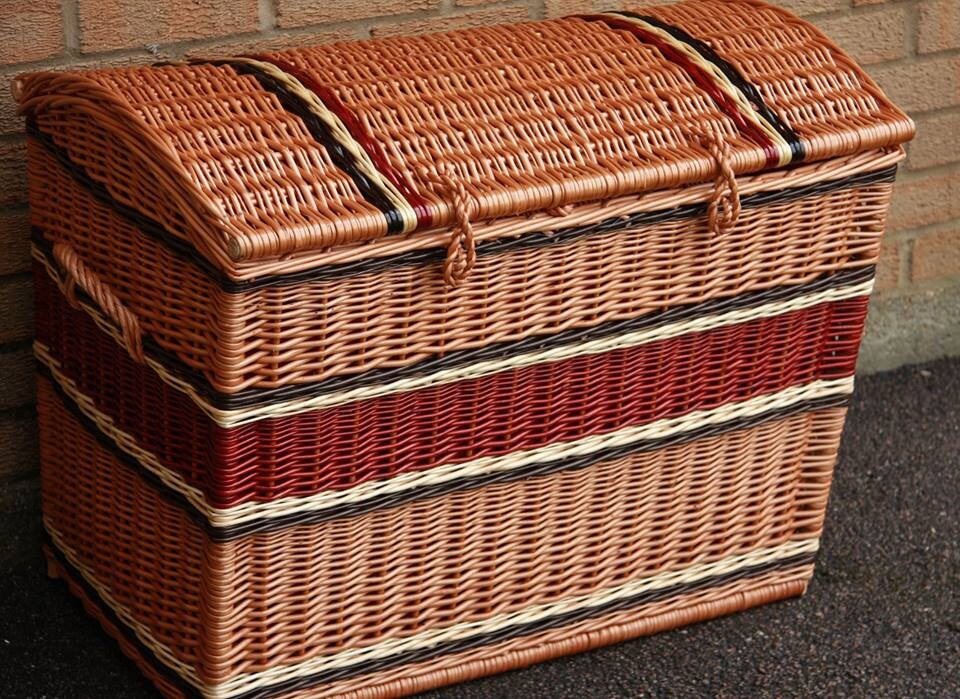 wicker toy storage box