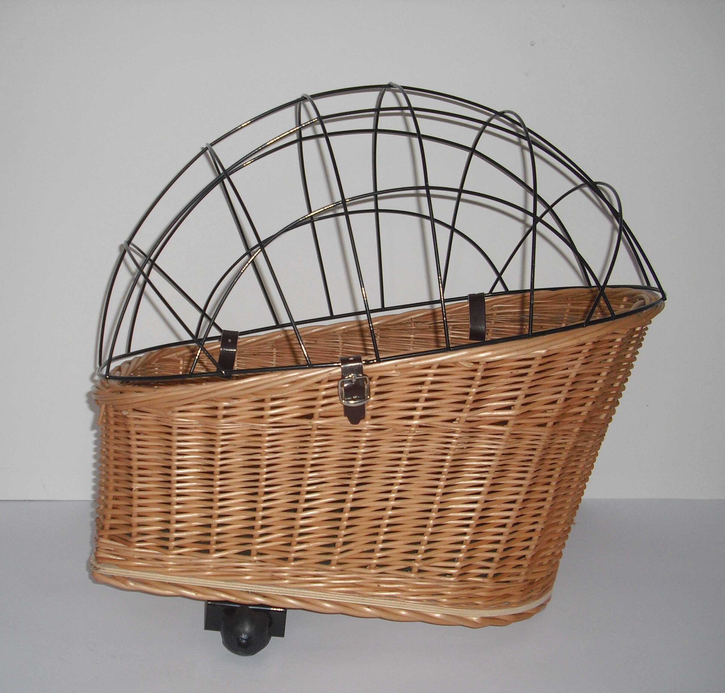 Wicker bike basket for cat dog trunk in natural color Etsy