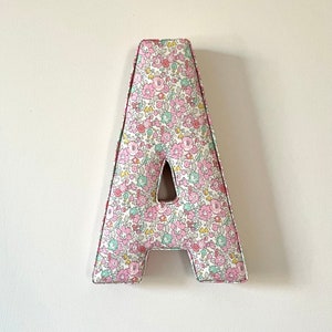 Fabric Letter - Nursery Decor - Nursery Inspo - Liberty Print Fabric - Wall Hanging - Wall Letter - Nursery Wall Decor