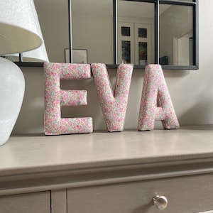 Fabric Letter - Nursery Decor - Nursery Inspo - Liberty Print Fabric - Wall Hanging - Wall Letter - Nursery Wall Decor