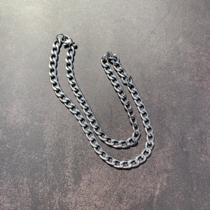 Stainless Steel Curb Chain Necklace