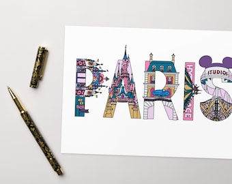 Disneyland Paris Postcard or Greeting Card