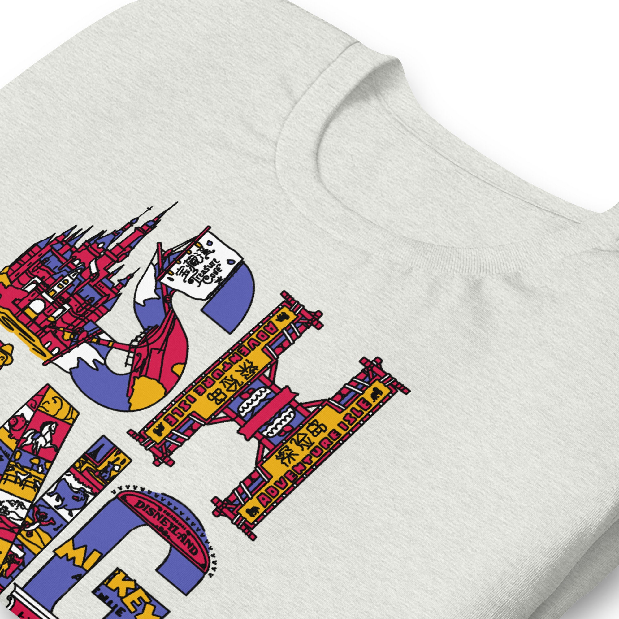 Tokyo Disney Resort T-Shirts KATAKANA Japanese Tokyo Disney
