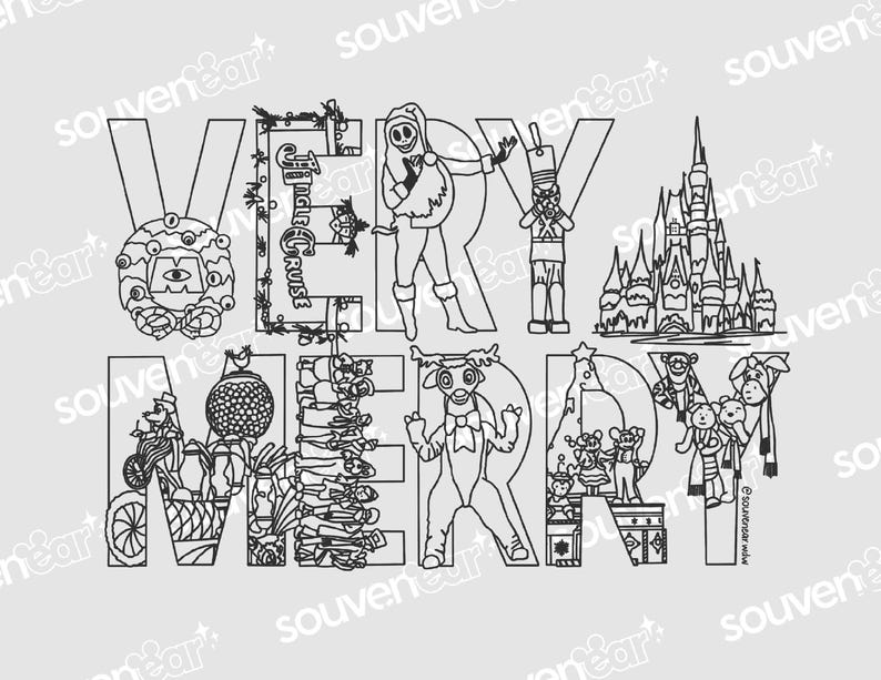 Magic Kingdom Coloring Sheet Collection image 8