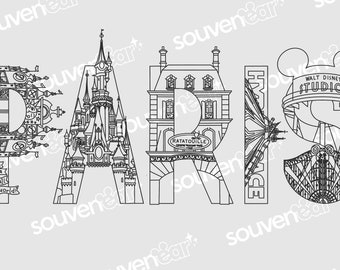 Disneyland Paris Coloring Sheet