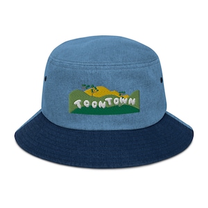 Disneyland Toontown Embroidered Denim Bucket Hat