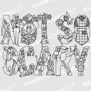 Magic Kingdom Coloring Sheet Collection image 7