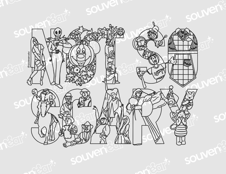 Magic Kingdom Coloring Sheet Collection image 7