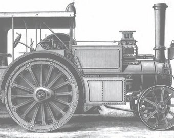 McLaren's Patent High-Speed Road Locomotive of 1887. Built for the Fourgon Poste Service in the South of France by Messrs. J. & F. McLaren.
