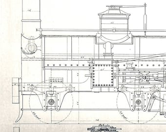 Cramptons Locomotive, Patent design Granted 1843. Built for the London and North Western Railway 1847 by Messrs. Tulk and Ley, Whitehaven.