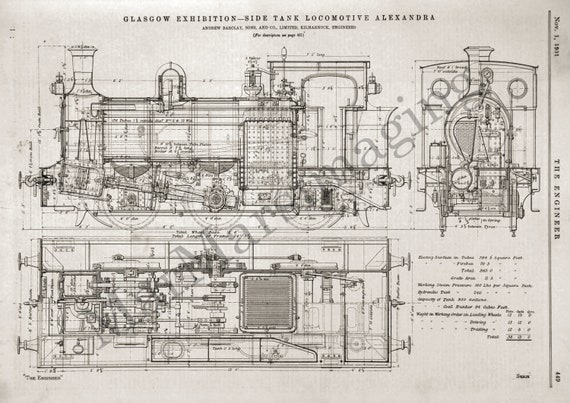 Andrew Barclay 0-6-0 Tank Locomotive at the 1901 Glasgow