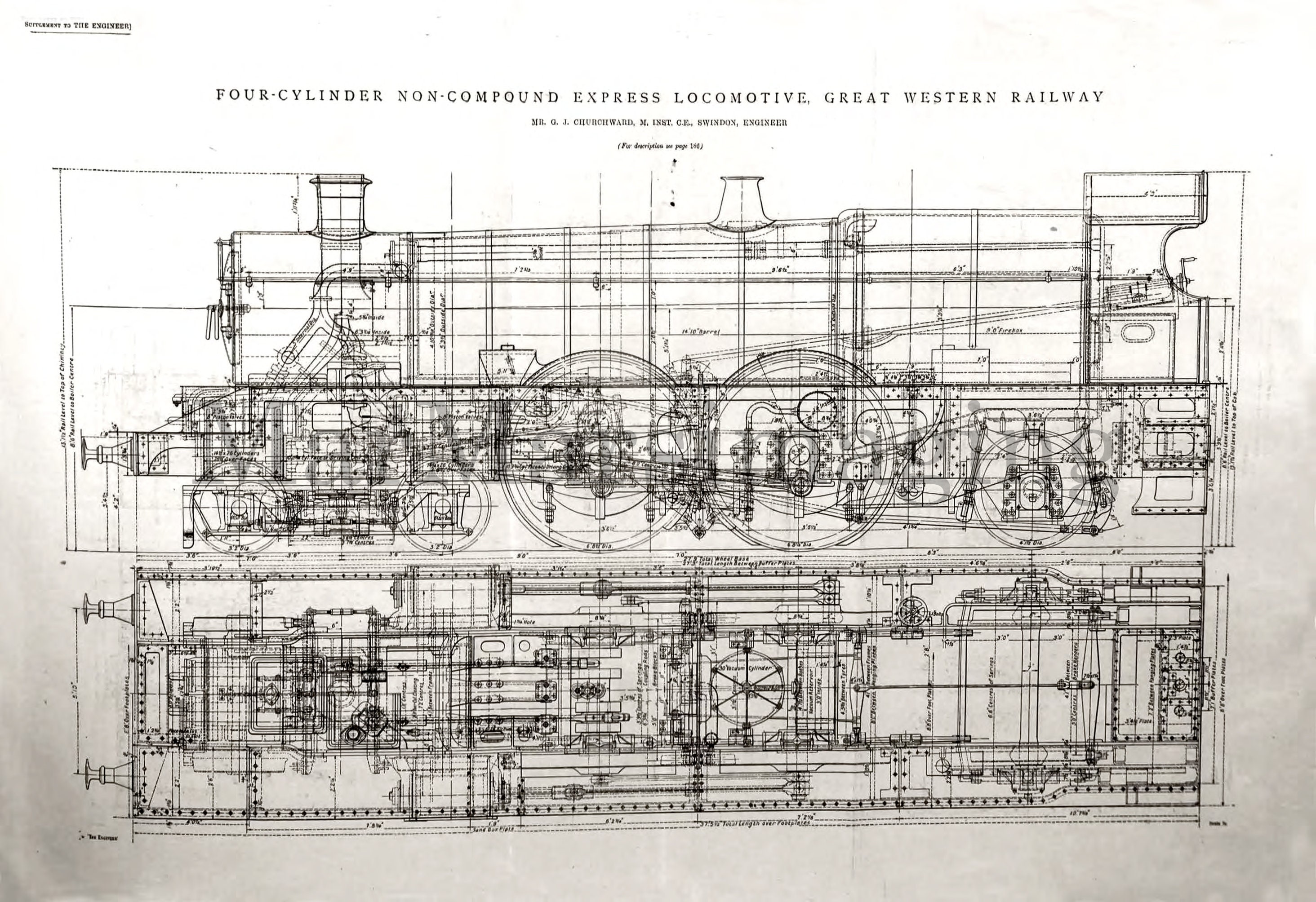 Gwr Prototypes Great Western Railway Prototype 4-4-2 Atlantic Locomotive North Star ...