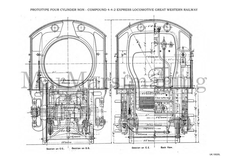 Gwr Prototypes Great Western Railway Prototype 4-4-2 Atlantic Locomotive North Star ...