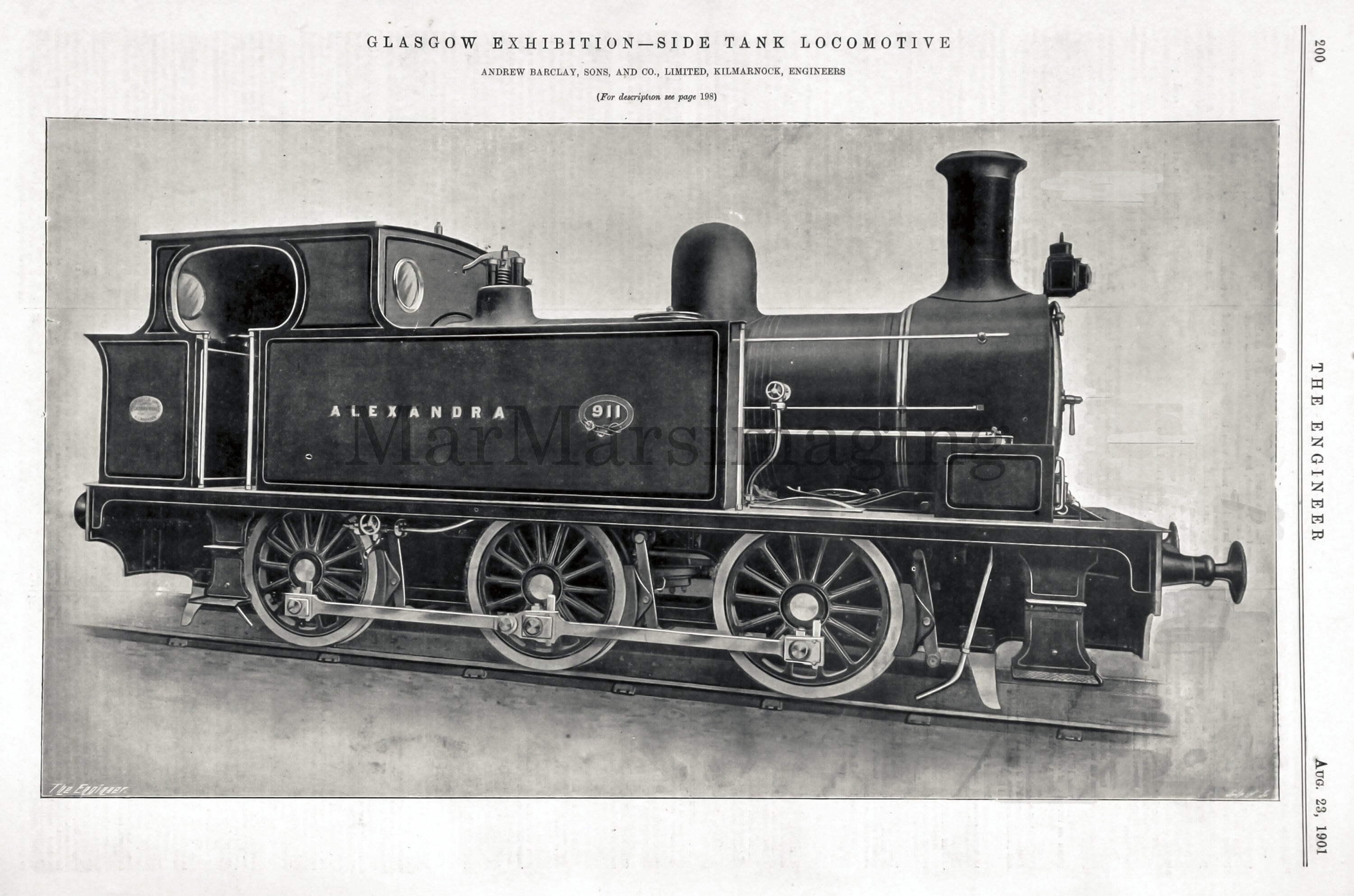シンクウェイ　AT-AT Andrew Barclay 0-6-0 Tank Locomotive at the 1901 Glasgow