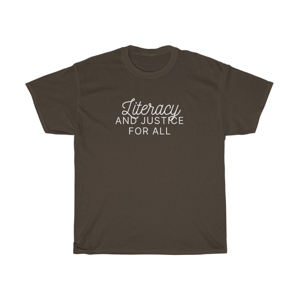 Literacy and Justice for All T-shirt - Etsy