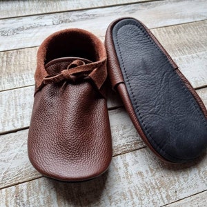 Zapatillas descalzas de cuero, zapatos de tierra minimalistas de cuero imagen 5