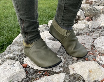 Schoenen damesschoenen sloffen Felted slippers houtskool natuurlijke grijs donker grijs vrouwen thuis schoenen DaliaNerijusFelt 