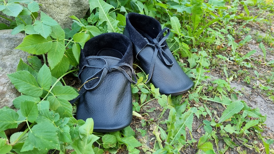 Wide Toe Box Leather Slippers, Leather Barefoot Slippers Etsy