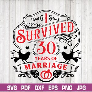I Survived 30 Years Of Marriage 30th Wedding Anniversary,marriage 30th anniversary Gift,marriage 30th anniversary shirt,husband wife gifts