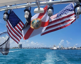 Detachable Flag Holder, 3D printed, for Boat, Pontoon, Golf Cart, etc.