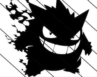 ゲンガー ゲンガー シルエット ベクター ポケモン svg png jpg dxf emf eps