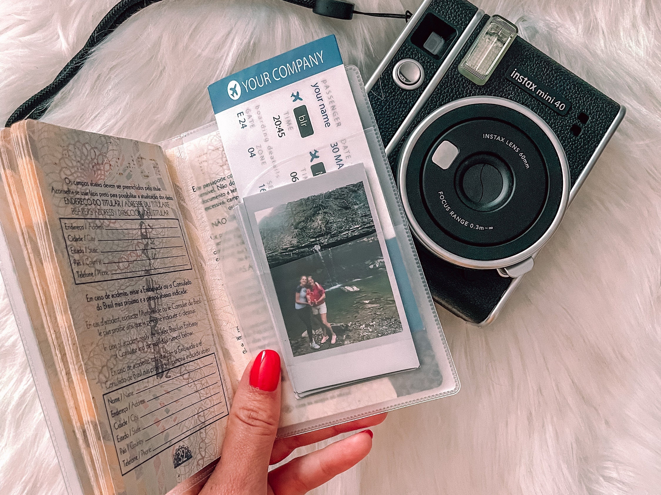 Clear Plastic Passport Cover Travel Etsy