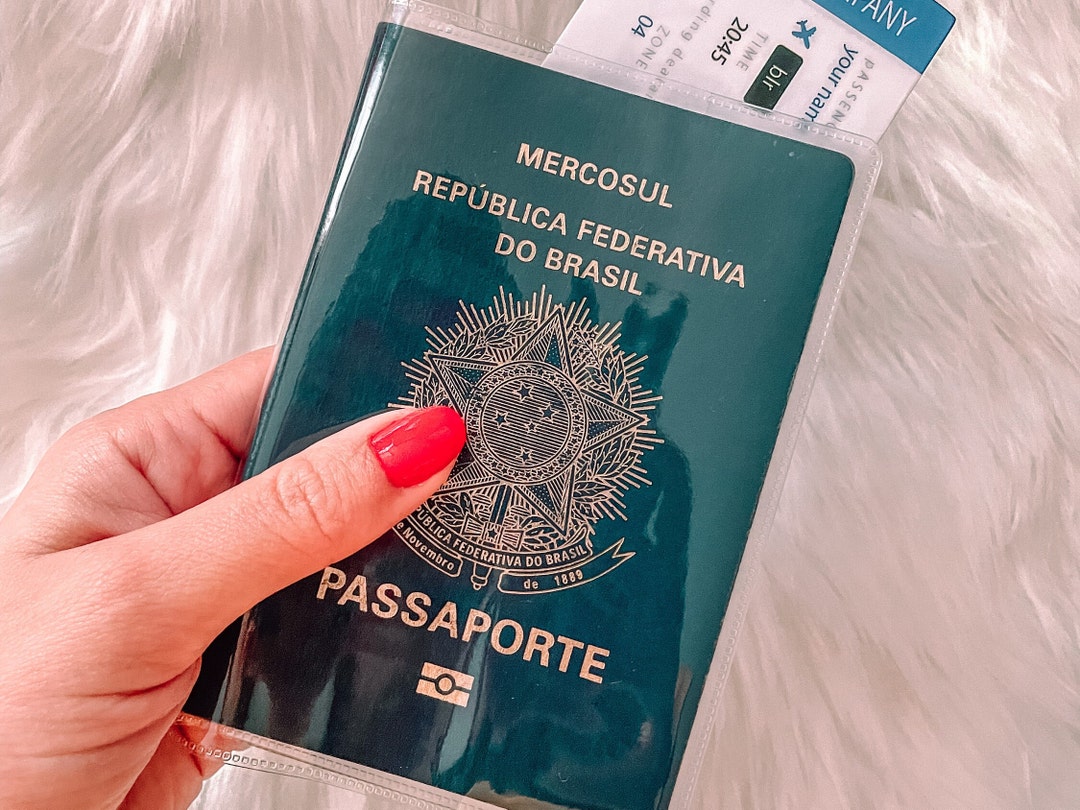 Clear Plastic Passport Cover Travel Etsy