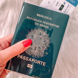Doorzichtige plastic paspoorthoes - reizen