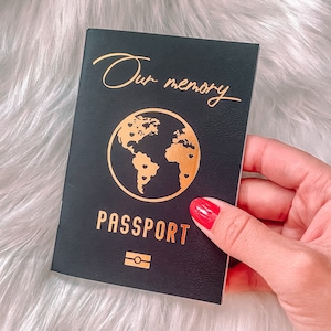 Anniversary Gift Travel Journal Travel Passport Couples Gift Friend Gift Christmas Gift Birthday Gift Anniversary Gift Wedding Gift Bridal