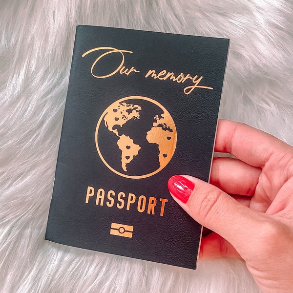 Anniversary Gift Travel Journal Travel Passport Couples Gift Friend Gift Christmas Gift Birthday Gift Anniversary Gift Wedding Gift Bridal