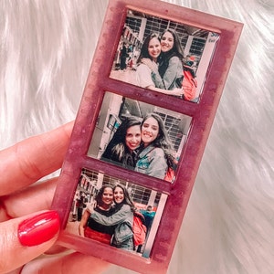 Personalized photo strip magnet