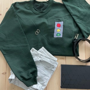 You Make Me Crewneck Unisex Embroidered Sweatshirt, Embroidered Pullover, Trendy Embroidery, Father’s Day Gift