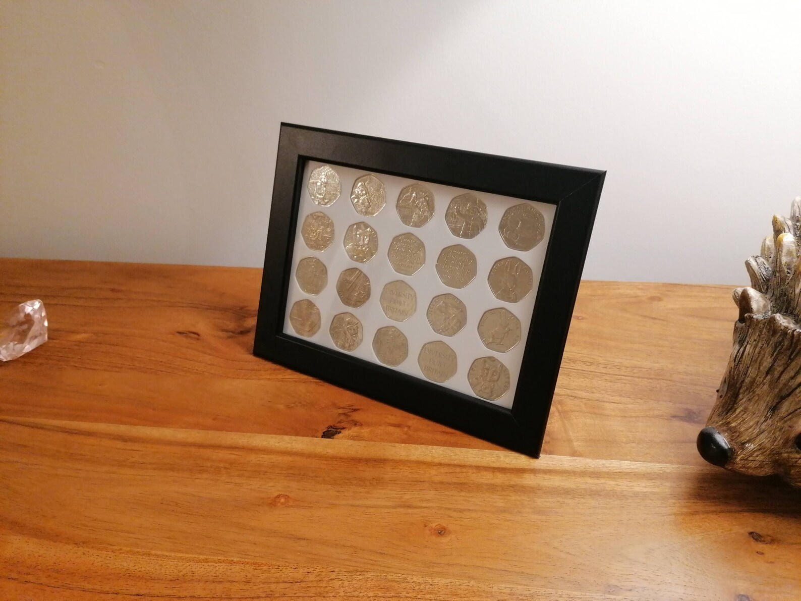 50p Display Frame / Case UK Coins Wall Hanging Case for 20 Etsy